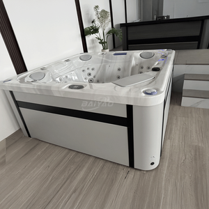 Bain à remous extérieur de luxe abordable en acrylique pour plusieurs personnes, jacuzzi pour 5 personnes, prix d'usine, piscine à eau chaude - Product Image 1