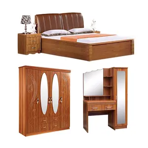 Chinese Hotel Royal Wooden Bedroom Furniture Set