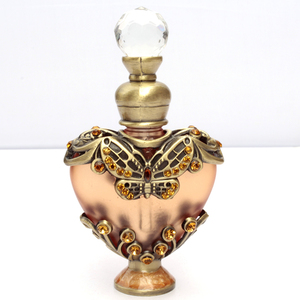 <span class=keywords><strong>Old</strong></span> Fashioned 10ml bán lẻ nước hoa chai hình trái tim pha lê thủy tinh kim loại thủy tinh dính nắp tinh dầu bao bì công nghiệp - Product Image 3