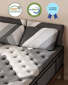 14-inch hỗ trợ lai nệm cho đau lưng giường sang trọng trong một hộp với bộ nhớ bọt cá nhân Túi lò xo cho phòng ngủ sử dụng - Product Image 5