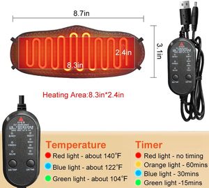 สมาร์ท3D อินฟราเรดไกลฝาครอบจมูกอุ่นฤดูหนาวประคบร้อนอุณหภูมิ3จับเวลาล้างทำความสะอาดได้สำหรับจมูกอุดอู้ - Product Image 5