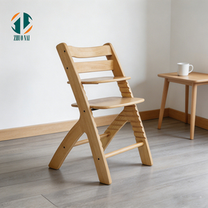 Chaise haute évolutive 3-en-1 en bois pour enfants, idéale pour l'alimentation et les repas à la maison – Vente en gros usine - Product Image 1