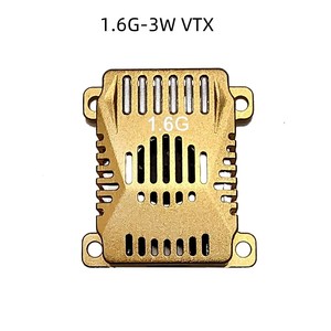 Module émetteur en alliage d'aluminium 1.6G 3W VTX, couleur or, accessoires pour drones VRX - Product Image 3
