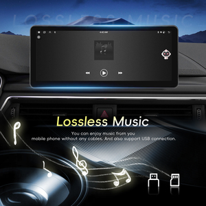 Podofo 12.3 ''đài phát thanh xe 4 + 64GB cho Audi tất cả các Series Carplay/Android tự động/GPS/Wifi/BT/FM/RDS/IPS/chia màn hình nhà máy ban đầu - Product Image 5