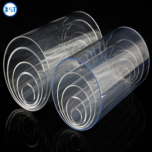 Tubo de plástico PMMA transparente rígido personalizado Tubo acanalado acrílico de 63mm para luz LED - Product Image 4