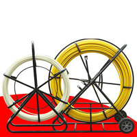 Tige de poussée de Rodder de conduit de câble de serpent de fibre de verre pour la traction de câble de fibre optique de télécom