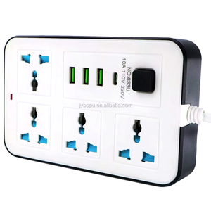 Socket di estensione per vendita calda 4 vie <span class=keywords><strong>3</strong></span> <span class=keywords><strong>USB</strong></span> 1 presa di corrente elettrica di tipo c lunga 2 <span class=keywords><strong>metri</strong></span> presa di corrente <span class=keywords><strong>USB</strong></span> - Product Image 5