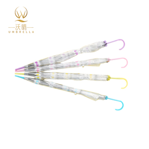 <span class=keywords><strong>Parapluie</strong></span> long transparent tendance, semi-automatique, avec logo personnalisé, idéal pour les voyages et la photographie, protection soleil et pluie, vente en gros - Product Image 4