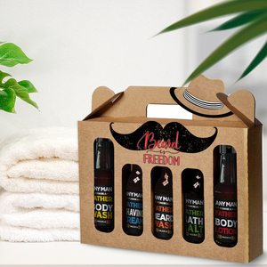 Private Label <span class=keywords><strong>uomo</strong></span> antibatterico organico Shea barba lavare liquido e balsamo per gli uomini barba toelettatura & cura <span class=keywords><strong>set</strong></span> Kit - Product Image 3