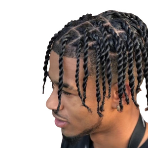 American all'ingrosso Afro Twist trecce di Design brasiliano Remy Hair Toupee Crochet trecce africano parrucca PU toupet <span class=keywords><strong>per</strong></span> gli uomini - Product Image 1
