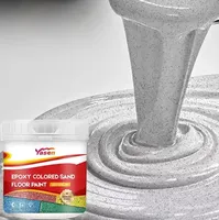 Revêtement de sol autolissant en époxy coloré antidérapant et imperméable de haute qualité pour surfaces en ciment et terrazzo extérieures