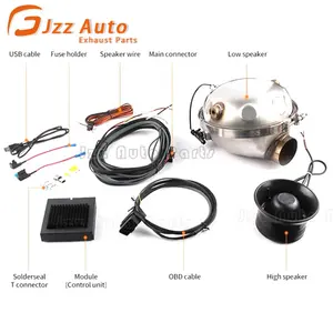 JZZ Universal Car & Vehicle Electronic Exhaust Active Sound Booster Kit Exhaust System Sound Control Soundbooster Sport