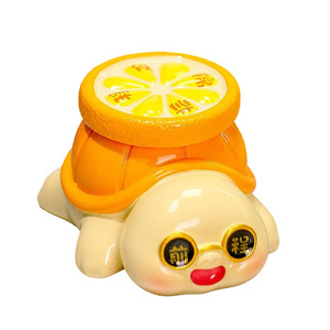 Figurita de tortuga pequeña, 4 piezas, decoración de escritorio apilable de resina, suministros de oficina, regalo de cumpleaños - Product Image 5