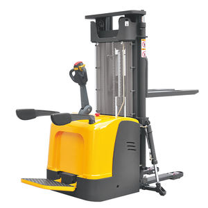 Apilador eléctrico de <span class=keywords><strong>2</strong></span> toneladas, capacidad máxima de 4400lbs, altura de elevación, apilador de pie alimentado por batería de 5M con frenado electromagnético - Product Image 1