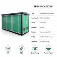 Subestación Compacta Prefabricada para Exteriores Wanbo-179 de 500 kVA, 10 kV, 0.4 kV, Unidad de Distribución de Energía