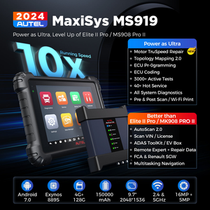 Tablette Maxisys Ms919 5 en 1 Vcmi Msultra prend en charge la programmation en ligne, la topologie 2.0, la réparation de moteur Truspeed Sp592 Maxisys - Product Image 4