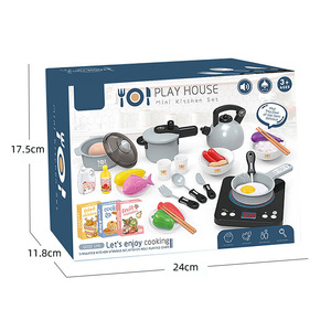 Ensemble de jouets de <span class=keywords><strong>cuisine</strong></span> à induction pour jeu d'imitation, en plastique ABS, simulation d'appareil de <span class=keywords><strong>cuisine</strong></span> électrique pour enfants - Product Image 6