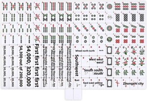 Kit de Mahjong à Grandes Tuiles Faits Main, Facile à Manipuler, Motif Dragon Phénix, Traditionnel Chinois, avec Étui de Transport Portable pour Seniors et Débutants - Product Image 3