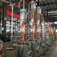 Distillation d'alcool 500L alambics whisky équipement de distillerie en acier inoxydable vodka faisant la machine rhum liqueur vin distillation