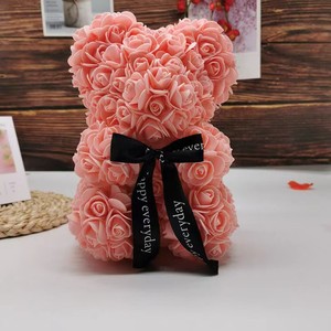 Oso de Peluche BLH con <span class=keywords><strong>Rosa</strong></span> de Espuma de Polietileno Hecho a Mano, Regalo Romántico para el Día de San Valentín, Graduación, Pascua, 25 cm - Product Image 3