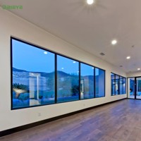 Ventana Fija de Aleación de Aluminio Moderna y Minimalista, Tratamiento de Superficie Personalizado, Estructura Hermética e Impermeable