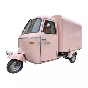 Carrito de Helados de Aluminio de 4 Ruedas con Certificación CE, Camioneta Móvil de Comida Rápida, Triciclo Eléctrico, Camión de Café - Product Image 4