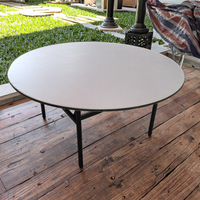Offres Spéciales pas cher prix durable de haute qualité 10 personnes Table ronde pliante Banquet Table pliante