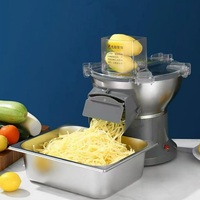 Commerciële groentesnijmachine Automatische groentesnijder Shredder Dicer Machine Roestvrijstalen apparatuur voor voedselverwerking