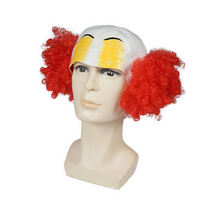 Masques de fête d'Halloween pour hommes, clown maléfique, masques en <span class=keywords><strong>latex</strong></span> d'horreur, accessoires effrayants rouges pour adultes - Product Image 5