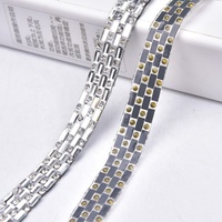 Bande de strass en cristal de verre transparent de 1-2 cm de large, à fixation à chaud, pour ceinture de robe de mariée, vêtements, accessoires de bricolage