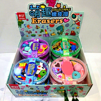 Lot de 8 gommes 3D en forme de dinosaure et astronaute, jouet éducatif en TPR, cadeau promotionnel