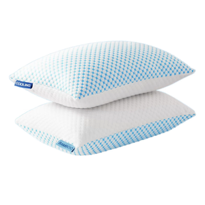 Bestverkochte stijlvolle dubbelzijdige koelende kussen van ijszijde en bamboe-rayon met verstelbaar versnipperd schuim - Product Image 1