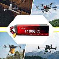 Batterie au lithium-ion à semi-conducteurs TL 11000mAh 15.8V, taux de décharge élevé 10C, batterie Lifepo4 professionnelle pour l'alimentation en vol