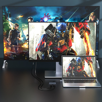 Convertidor HDTV 4 en 1 de aleación de aluminio con logotipo OEM, adaptador de Cable USB 3,0 de aleación de aluminio, velocidad de 5Gbps para productos de transferencia de datos en stock