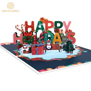 Оптовая торговля поздравительные открытки Рождество и Новый ГОД СЧАСТЛИВЫЕ праздники поздравительные открытки