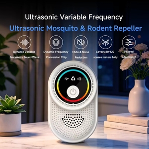 Répulsif à ultrasons <span class=keywords><strong>pour</strong></span> souris et rats, dispositif extérieur écologique à semi-conducteurs 20kHz 25 40kHz - Product Image 1