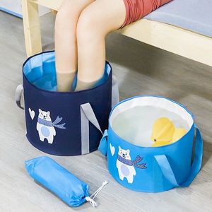 Bassin de lavage portable pliable en PEVA imperméable multi-usage pour les pieds, idéal pour les voyages, les dortoirs et la lessive, pour adultes - Product Image 1