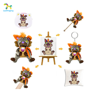 Gaopeng Fabricant de jouets Peluche Personnalisée Peluche Animal Peluche Personnalisée Mascotte Mignon Bébé Peluche Hyène Jouet Poupée pour PTSD