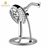 Pommeau de douche avec douchette à 21 jets, haute pression et tuyau en acier inoxydable de 59 pouces pour salle de bain principale, usage quotidien
