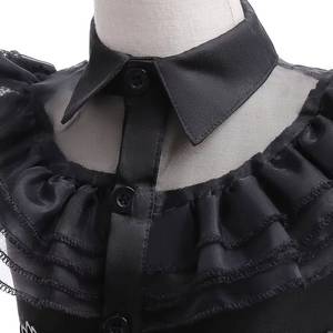Disfraz de Princesa Gótica Oscura para Niñas, Disfraz de Tul Largo Negro Vintage para Halloween, Actuación en Escenario, Cosplay, Carnaval - Product Image 3
