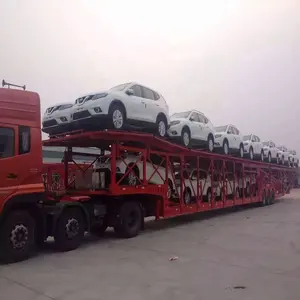 شاحنة نقل 3 محاور سيارة نصف مقطورة شاحنة نقل للبيع من مورد صيني