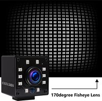 ELP kamera USB 1080P geniş açı balıkgözü 170 derece IR Inight görüş kamerası USB PC bilgisayar kamera ahududu Pi için