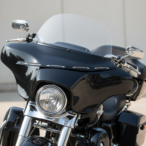 YHMOTO Garniture de pare-brise en acier inoxydable pour Harley Touring Batwing, protection de bord de pare-brise, outil - Product Image 6