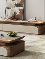 Meuble TV de salon, nouveau, petit format, style antique, avec plateau en roche, pour la maison
