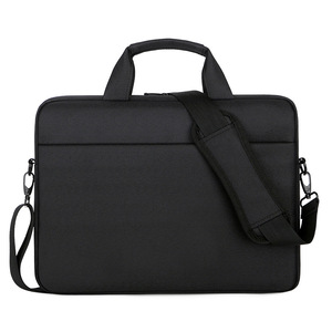 Sac pour ordinateur portable en polyester de 15 pouces, sac à bandoulière pour homme et femme, vente en gros, bande réfléchissante, logo personnalisé, sac de rangement pour ordinateur portable - Product Image 1