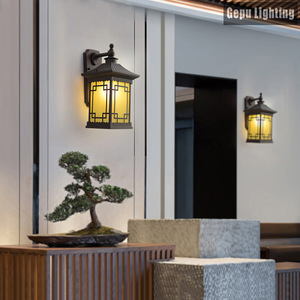 Applique murale LED de style chinois, étanche, en aluminium moulé sous pression, pour cour, jardin, couloir GP-W403 - Product Image 1
