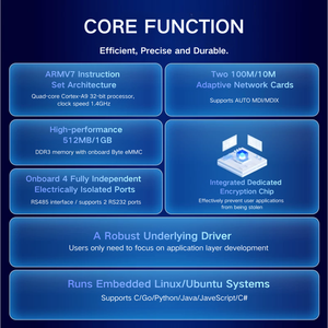 Шлюз <span class=keywords><strong>IoT</strong></span> для преобразования протоколов, беспроводной передачи данных, поддержки MODBUS RTU, TCP, BACnet, Python, для счетчиков электроэнергии - Product Image 2