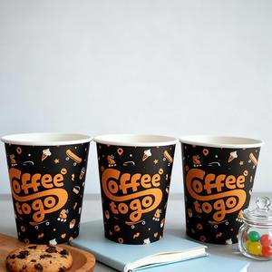 Gobelets en papier jetables certifiés qualité alimentaire, à paroi simple, écologiques, pour café - Product Image 3