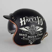 Casques de moto Vintage visage ouvert, accessoire pour vélo électrique, protection de conduite, sécurité, 3/4