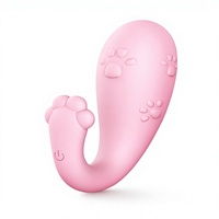 Lipo Meow Meow Mini Vibrator für Frauen zur Selbstverteidigung, Elektrisches Leises Massagegerät, Erwachsenen-Sexspielzeug mit Fernbedienung